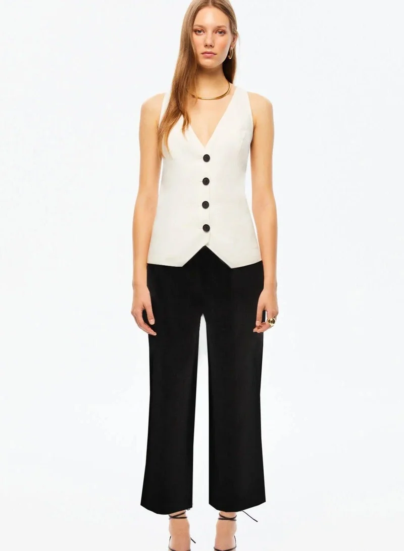 Nocturne  Wide Leg Linen Trousers for Women | Best Price UAE